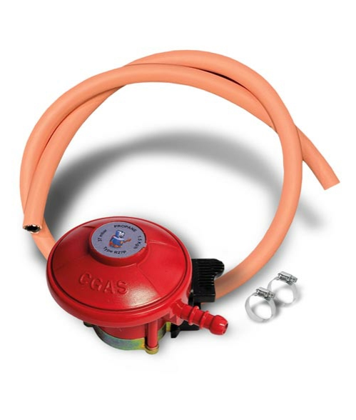 LPG Gas Bottle Propane Kit1 with Regulator, 1m Hose and Clips
